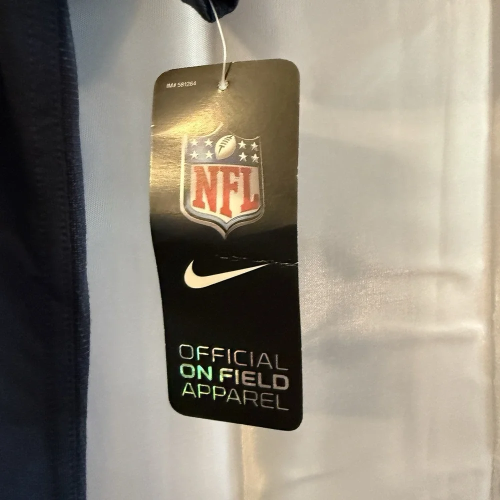 Nike Dri Fit Chicago Bears Mens‎ Small NFL Football Navy Blue Polo Shirt $80 New